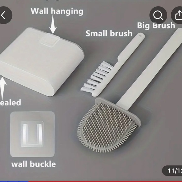 Rubber toilet cleaner and brush - Picture 6 of 6